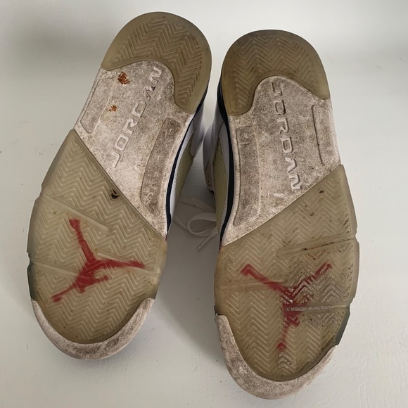 Nike Air Jordan 5 Retro White/Varsity Red-Mid Navy 9 - Picture 6 of 10